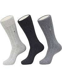 Pack de 3 pares de calcetines bordados de Polo Ralph Lauren (8092)