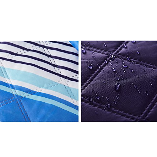 Large Machine Washable Picnic Blanket,60 X 53" Outdoor Beach Mat Tote Portable Lightweight