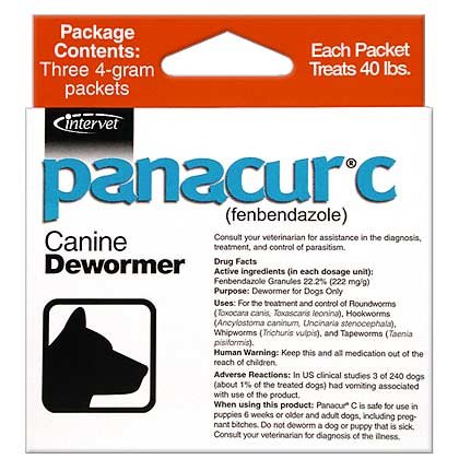 PANACUR C CANINE DEWORMER – BONUS DENTAL CARE CHEW (TREATS 10 LBS, YELLOW)