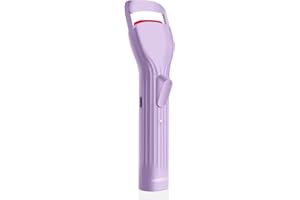 HEBECA Heated Eyelash Curlers, Electric Eye Lashes Curler with Innovative Heating Silicone Pad for Lifted Lashes 24 Hours, No Pinching, Quick Rechargeable 600mAh Battery Purple EC2001