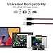 USB Type C Cable, Disveo 4 Packs(3ft/6ft/6ft/10ft) Fast Charger Sync Cord Durable Nylon Braided USB Cable for Samsung Galaxy S8,S9, Note 8, S8 Plus, LG V30 V20 G6, HTC 10Google Pixel (Black and Red)