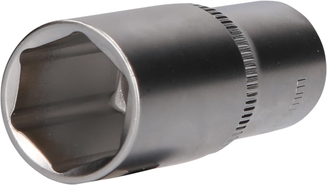 BRILLIANT TOOLS BT021829 3/8 Inch Hexagonal Socket, Long Design, 19 mm [Powered by KS Tools]