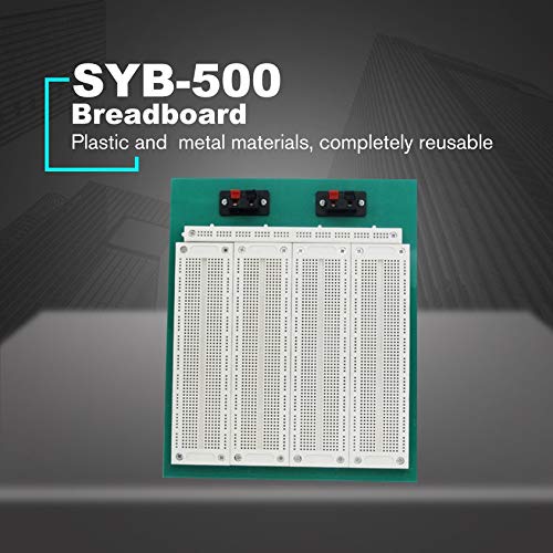 Florenceenid SYB-500 Mini Solderless Prototype Breadboard Protoboard PCB Universal Circuit Test Board DIY Tools Reusable Bread Board - Thumbnail 3