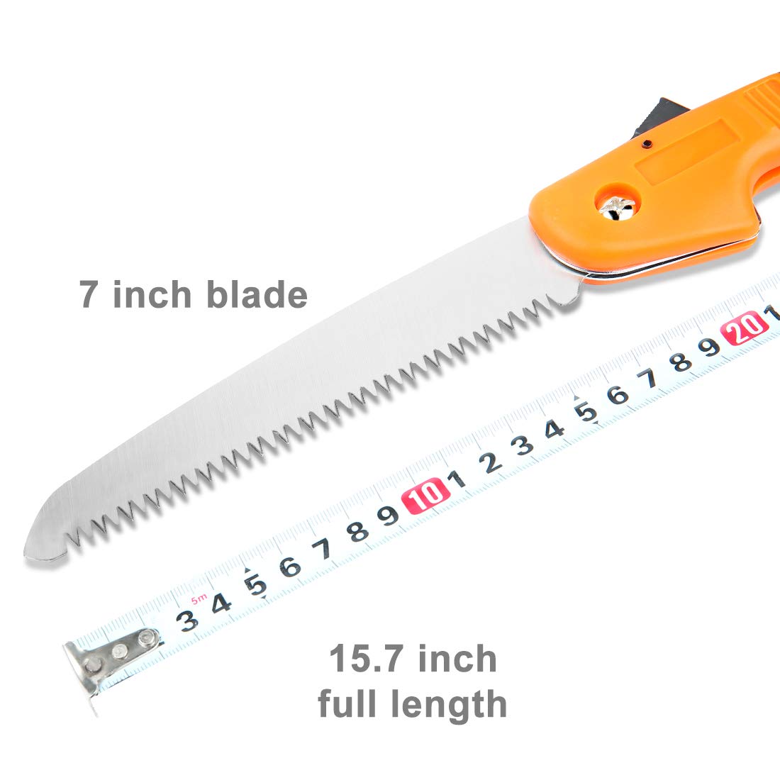 HARVET Folding Hand Saw,7 Inch Blade, Perfect for Wood, Bone, PVC, Tree Pruning, Camping, Hunting