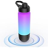 ICEWATER 3-in-1 Smart Water Bottle, Glows to Remind You to Keep Hydrated, Bluetooth Speaker & Dancing Lights, Plastic Water B