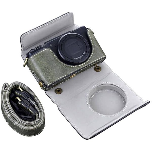 NIKON - Custodia per Fotocamera Compatta CB-N2000 in Pelle Rosso N10513