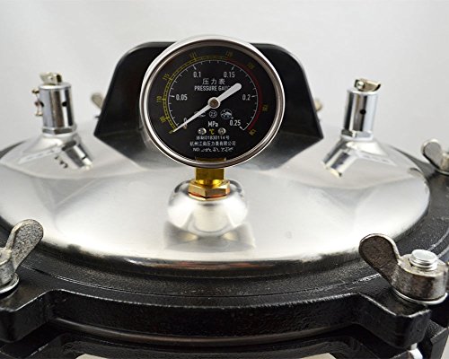 Creation Core 4.7 Gallon Steam Sterilizer Portable 18L Steam Autoclave Sterilizer Stainless Lab Equipment
