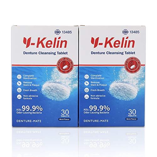 1 Y+Kelin+Denture+Cleanning+Brush+Tablets
