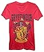 Harry Potter Gryffindor Juniors Red T-Shirt (Glitter Red, Small)