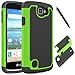 Zoeirc for LG K4 Case, for LG Spree Case, for LG Optimus Zone 3 Case, [Shock Absorption] Hybrid Dual Layer Armor Defender Protective Case Cover for LG K4 LTE (Green)