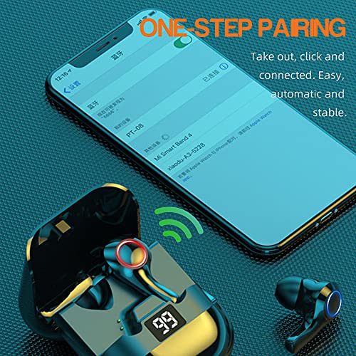 FIYAPOO Bluetooth Kopfhörer, Wireless Earbuds mit CVC 8.0 Geräuschisolierung für kristallklares Klangprofil, 40 Stunden Akkulaufzeit, IPX7 Wasserschutzklasse, für Arbeit und unterwegs