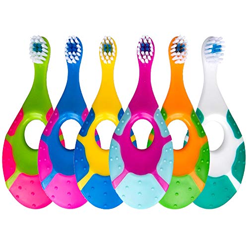 Ecovona Baby Toothbrush & Toddler Toothbrush for Age 0-2 Years Old | Extra Soft Bristle for Baby Teeth & Infant Gums…