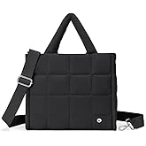 WESTBRONCO Puffer Crossbody Bags for Women Quilted Tote Bag Puffy Weekender Overnight Bag Nylon Shoulder Handbag