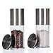 Salt And Pepper Grinder Set - Spice Mill Grinder Combo By Premium Stainless Steel -with Adjustable Grind Setting & Ceramic Rotor Mechanism-Ergonomic Design-Seasoning Shaker Accessories