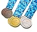 Premium Award Medals, Olympic Style, Gold Silver Bronze (Bulk Set of 9), Metal and Ribbon, Prize for Events, Classrooms, or Office Games, 1st 2nd 3rd Place