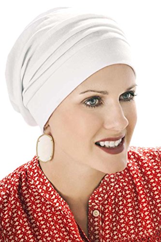 Slouchy Snood Hat - The Original 100% Cotton Slouchy Beanie - White - Thumbnail 6