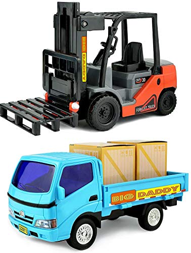 Big Daddy Forklift and Toy Truck Combo Set
