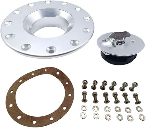 Amazon B Baosity アルミ製 62mm 燃料 電池ガスキャップ フラッシュマウント 6穴 12v タンクキャップ 車 バイク