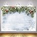 RUINI Winter Snowflake Wood Floor Christmas Pine Tree Backdrop Photography Christmas Photography Backdrop 7x5FT primary
