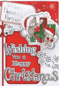Niece &amp; Partner Christmas Card - 'To A Special Niece and Partner