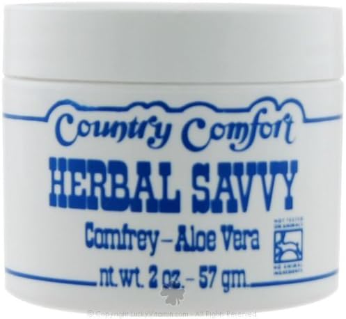 COUNTRY COMFORT Herbal Savvy Salve - Comfrey Aloe, 2 Ounce