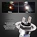 YITAMOTOR Fog Lights LED bulbs 1200 Lumens Extremely Bright Xenon White 21 SMD H7 LED Bulbs daytime running lights with Projector