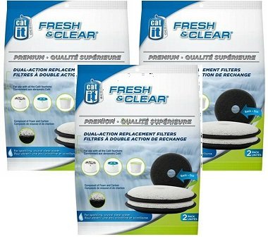 Catit Fresh & Clear Dual Action Replacement Filters (6 Filters)
