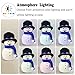 [NEW] Snowman LED Baby Night Light, GoLine Multicolor Nursery Lamp w/ Music, Soft Holiday Gift Idea Room Decor for Kids Women, Tap Control, Mute & Sound Modes, Battery Powered for 20-hour Use.(NL023)
