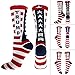 Kentew Unisex Adult Casual Soft Breathable Letter Print Mid Calf Length Socks Tights