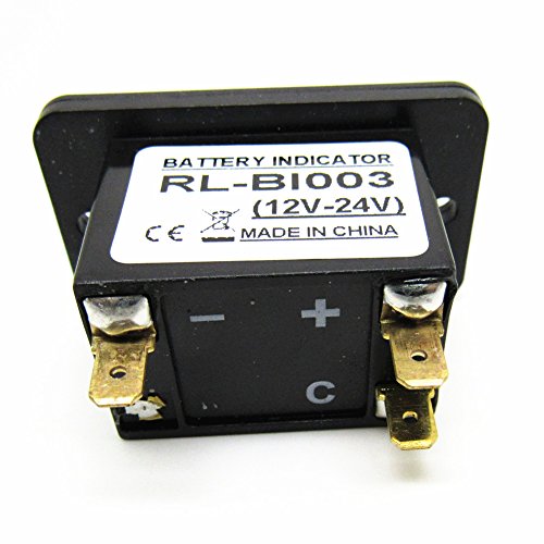 AIMILAR LED Battery Indicator Meter - Battery Charge Discharge Tester Gauge for Lead-Acid Battery Motorcycle Golf Cart Car Jet Ski (36V)