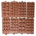 Candy Molds, Silicone Mold for Chocolate Melts, Cakes, Crayons and Gummy Candies, Safe Animal and Flower Shaped Silicon Ice Trays for Various Occasions, BPA Free, 8 Pack Set