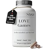 NOOT Love Game – Libido Booster for Women & Men, Mood & Energy Support, Fast-Acting Libido Supplement w. Maca Root, Female Libido Booster w. Horny Goat Weed, Ginseng & Tribulus Enhancer, 60 Capsules