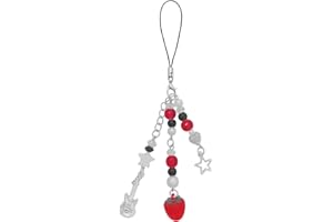 Homvog 1-4PCS Cute Phone Charms Aesthetic Y2K Cell Phone Charms Strap Strawberry Butterfly Star Phone Charm Y2K Accessories for Phone Bag Keychain Airpods Camera Pendants Decor