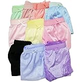 poppip 6 pcs Hip 48-52 inches Sheer Nylon with lace granny Brief Underwear woman silk panty high full waist plus size smoothing coverage giant adult elderly