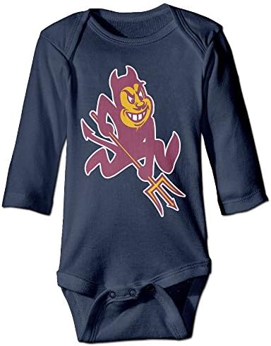 JJVAT Arizona State University Sun Devils 01 Long-Sleeve Play Suit For 6-24 Months Infant Size 18 Months Navy
