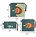 QOGiR Reusable Snack Bags and Sandwich Bags with Handle (Fish) (Fish)