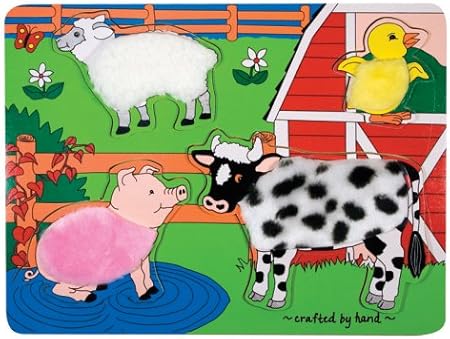 Melissa \u0026 Doug Fuzzy Farm Puzzle 