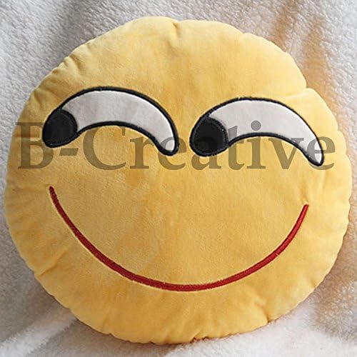 b emoji pillow