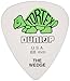 Dunlop 424R.88 Tortex® Wedge, White/Green, .88mm, 72/Bag