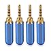 HTTX 2.5mm Stereo TRRS 4 Pole Male Conductor Connector Replacement for Headphone Jack Solder Type Audio Cable Connection (4 Pack)
