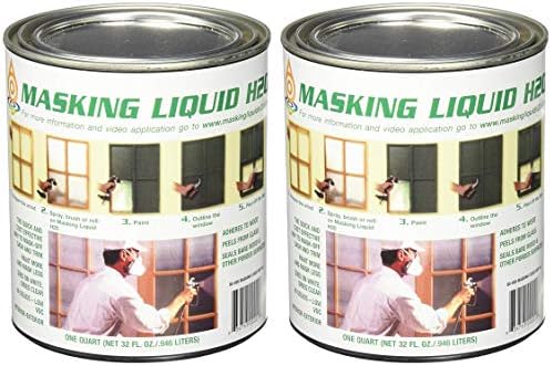 ASSOCIATED PAINT Not Available 157026 80-400-4 H20 Masking Liquid, 1 Quart, Clear (Тwo Рack)