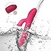 Telescopic Rabbit Vibrator Vagina Stimulator Vibration Massager, 10 Modes Skinfriendly Silicone Clitoris Massager, Treediride Rotating Vibrator USB Rechargeable G-spot Dildo Vibrator Adult Sex Toys