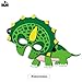 iROLEWIN Dinosaur Cape and Mask- Pretend Cosplay Animal Dress up Costumes - Kids,Toddler (Green Dino Cape)