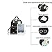 Soft Leather Backpack Lovely Schoolbag Shoulder Bag Sports Knapsack (black)
