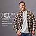 Wrangler mens Long Sleeve Sherpa Lined Jacket Button Down Shirt, Java, Medium US