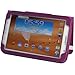 KHOMO ® Leather Folio Case with Hand Strap, Wallet and Card Slots for Samsung Galaxy Note 8.0 (Galaxy Note 8.0, Purple)