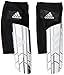 adidas Performance Ghost Pro Shin Guards, Silver Metal/White/Black, Large