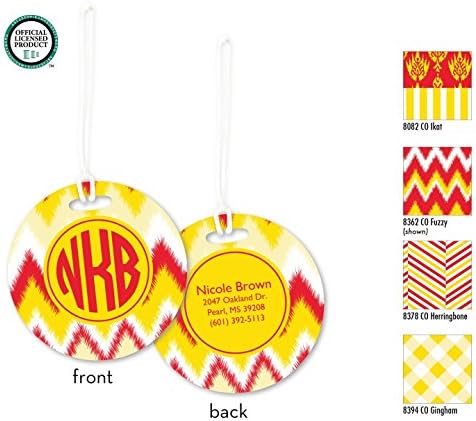 Chi Omega Bag Tags, Luggage Monogram Preppy Big Little Rush Gift Greek Gift Bid Gift