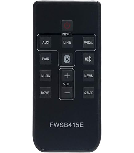 Telecomando Ricambio NC305 Per Soundbar Sanyo FWSB405FS / FWSB405FP / FWSB405F | Wireless Nero