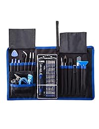 Juego de destornilladores de precisión con kit de controlador magnético, KALAIDUN 82 en 1, herramientas profesionales de reparación de mano para iPhone, teléfono móvil, iPad, tableta, ordenador, cámara, reloj.